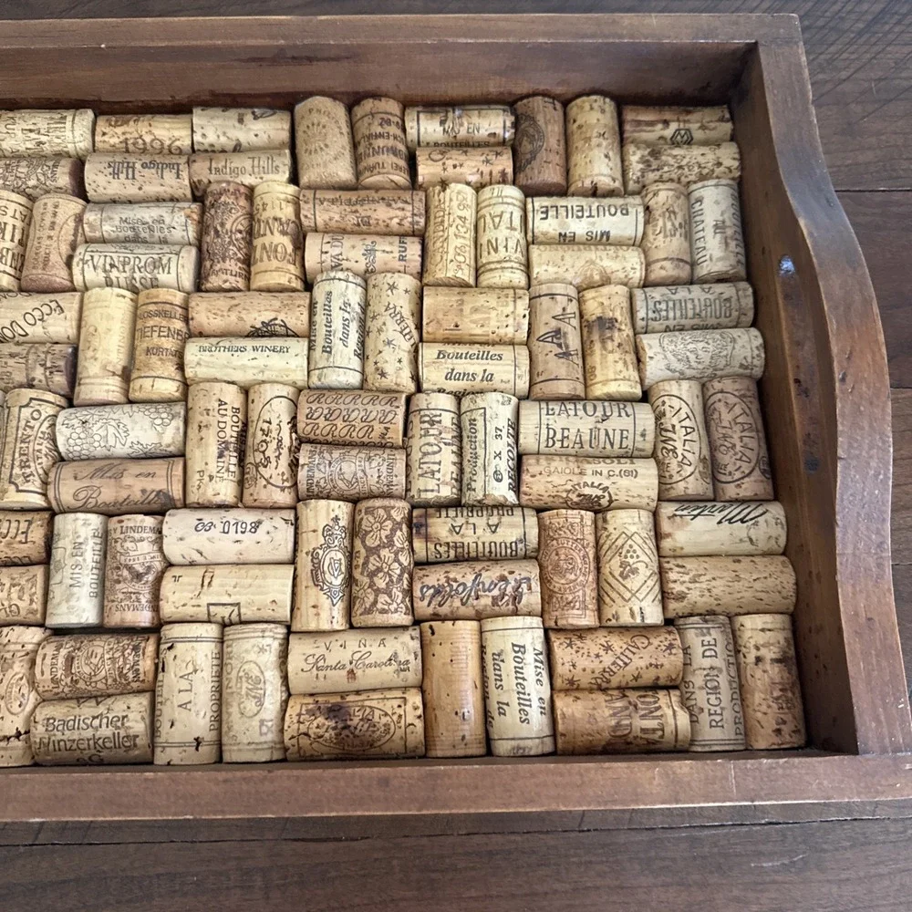 Wine Enthusiast Smooth Wood Serving Tray